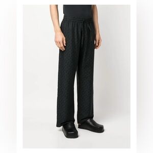 Off-White Virgil Abloh cotton silk logo pajama‎ pants sz L